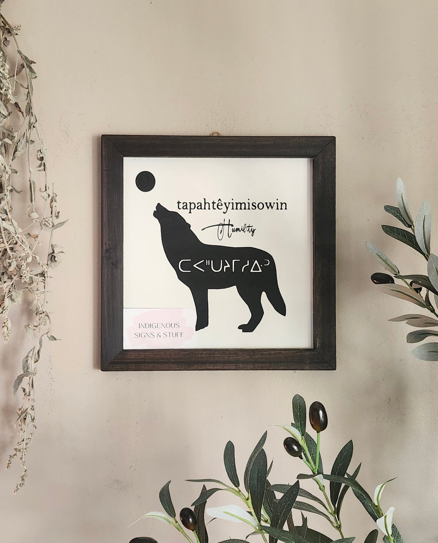 Humility- Cree Sign